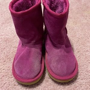 Girls boots, some darker stains